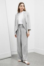 Bnwt Ladies Great Plains High Summer Tailoring Pebble Grey Blazer Size M