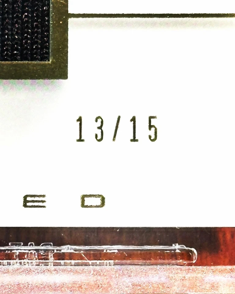 Drew Brees - 2002 Upper Deck UD Graded GAME-USED Jersey GOLD /15 - BGS 9 - Pop 2 - Image 3 of 4