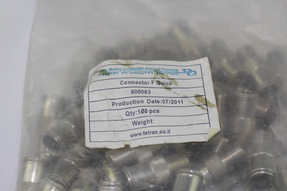 Menge Von 95 F-Typ Quick Aufsteckbaren Adapter Stecker - Buchse Coax - Bild 2 von 4