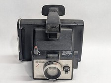 Vintage Polaroid Land Camera Square Shooter 2 Untested Cold Clip Black Plastic 