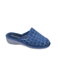 SCARPE PANTOFOLE CIABATTE DONNA VALLEVERDE 55123 BLU ORIGINALE AI 2024