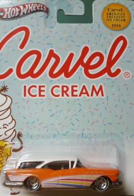 2011 Hot Wheels Pop Culture Carvel Ice Cream '57 Buick 1:64 Real Riders M/M MOMC