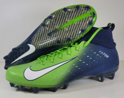Nike Vapor Untouchable Pro Football Cleats Seahawk Green Navy AO3021-400  Sz 15