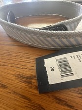 Vineyard Vines Seersucker Canvas Club Belt Boys/Mens Size 28 New