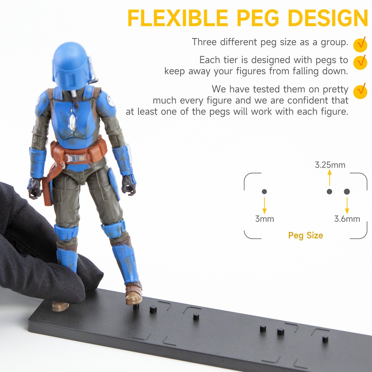 NEW Display Stands BASE Fits 6'' STAR WARS BLACK SERIES Figure