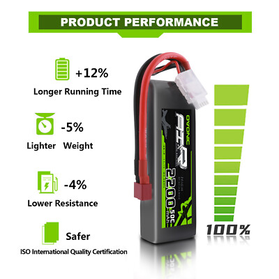 50C 11.1V 2200mAh 3S Lipo Battery for Align T-Rex 450 Plus DFC RTF