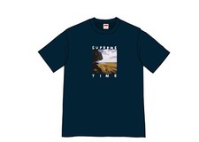 Supreme Supreme Time Tee Navy SS20T27 Size Medium