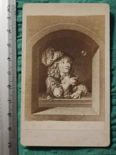 Netscher "The Little Physician" Antique Photo 19th Century Late 1800s Vintage Sepia