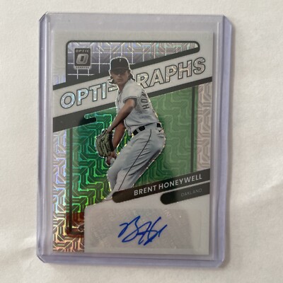 2022 Donruss Optic Brent Honeywell Opti-Graphs Mojo Auto