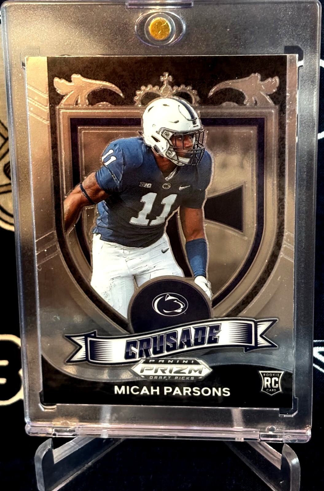2021 Panini Prizm Draft CRUSADE Sil Dallas Cowboys MICAH PARSONS Rookie RC #175
