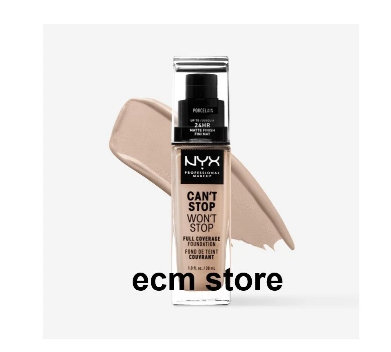 NYX Fond de teint Liquide Can't Stop Won't Stop PORCELAIN 30 ml /EBSY - Photo 1/1