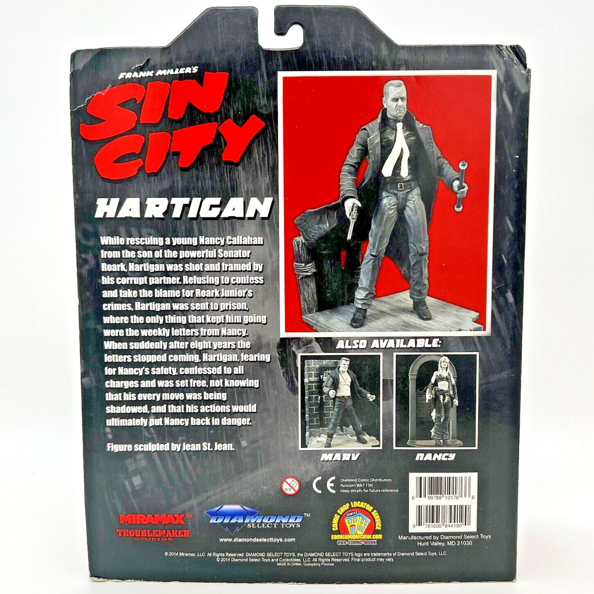 Diamond Select Sin City HARTIGAN Deluxe Movie Action Figure