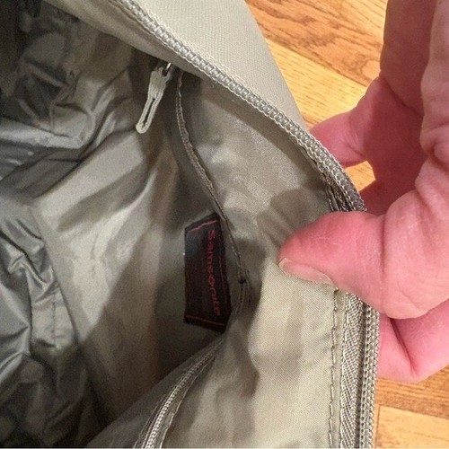 NWOT Samsonite Travel Bag Beige Nylon - Picture 6 of 6