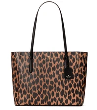 New Kate Spade Schuyler Medium Tote Saffiano Spotted Animal print