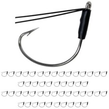 Reaction Tackle Wacky Hooks Wide Gap for Bass Fishing and Other Fish- 50 pack