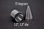 17 Degree 1.2" 1.3" Folding Die and Steel Cone coin ring fold over