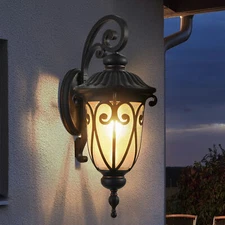 23'' Vintage Wall Light Outdoor Antique Large Bronze IP65 Sconce Porch Fixture