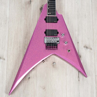 ESP USA V-II FR Guitar, Ebony Fretboard, EMG 81-X / 85-X, Disco