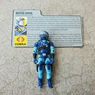 Vintage GI Joe Figure 1986 Motor Viper complete with file card