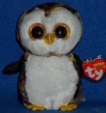 TY BEANIE BOOS - OWLIVER the 6" OWL - MINT with MINT TAGS
