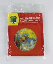 Teaching Tree Inflatable Globe 11.5" Age 3+. Learn World Geography, Have Fun!