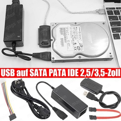 USB auf IDE + SATA Adapter für 2,5'''' & 3,5'''' HDD SSD Festplatten Festplatte