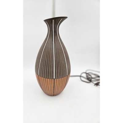 MCM Ugo Zaccagnini Italy Raymor Bitossi Ceramic Table Lamp #4000 Signed
