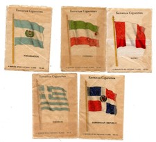 Collectable - 32 x Wix Kensitas Cigarettes Silk National Flags - 1934