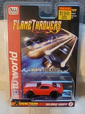 Auto World Flame Throwers Slot Car - 1970 CHEVY CAMARO. Red MOC/NEW