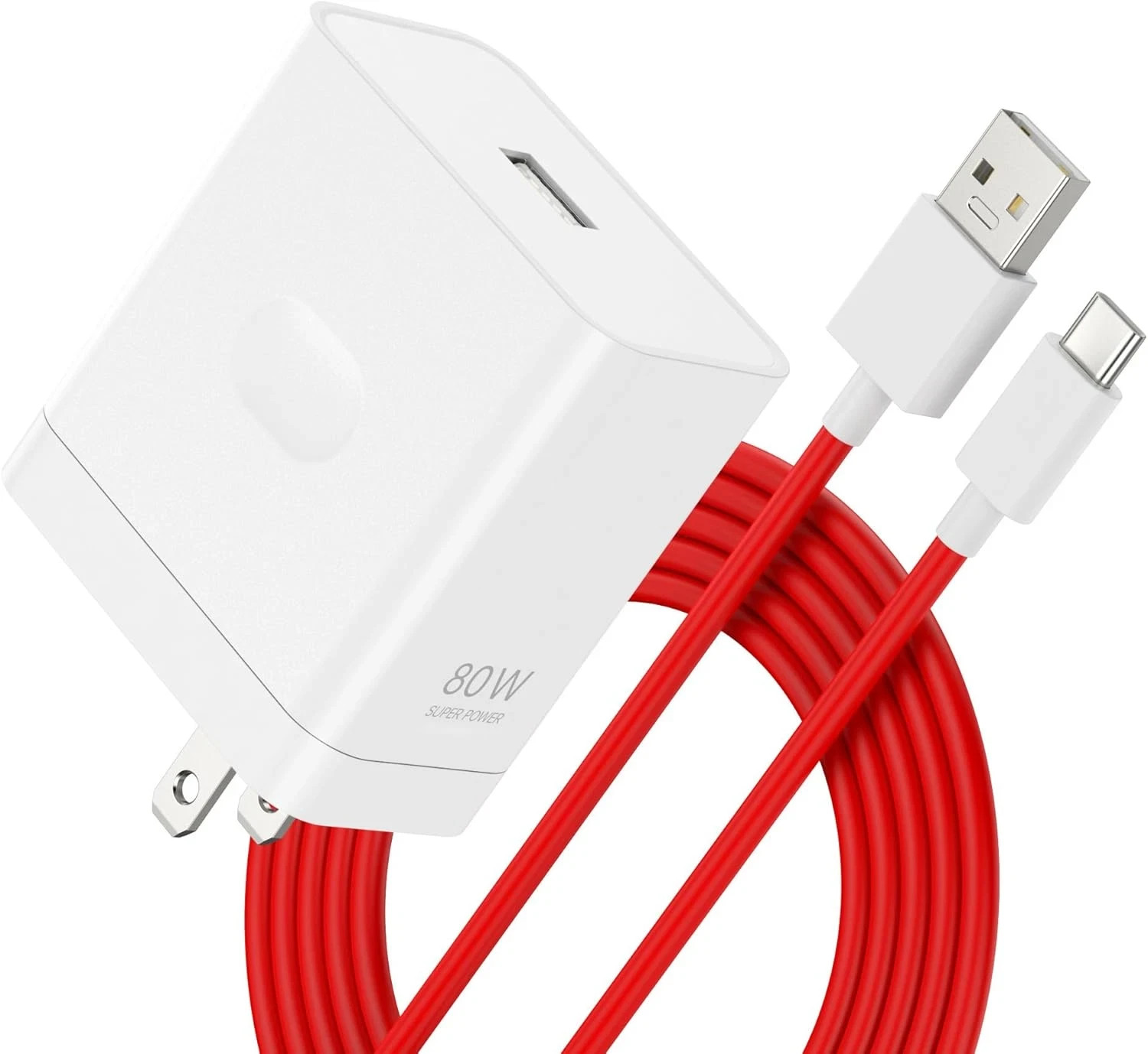 80W for Oneplus 12 12R 11 10 Pro Charger Supervooc Warp Charger Wall 65W For