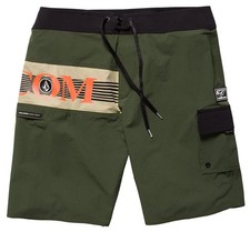 Volcom Liberator Mod 20" Men's Boardshorts - Squadron Green - New