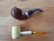 2 Pfeifen: Peterson`s  XL02S Sterling Silver 9 mm und Corncob 6 mm