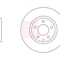 Apec Bremsscheibe DSK2416 - Bremsscheiben-Rotor