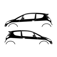 Set Of 2 Car Decal Stickers For Mitsubishi Colt Czt Set Of 2 Car Decal Stickers For Mitsubishi Colt Czt