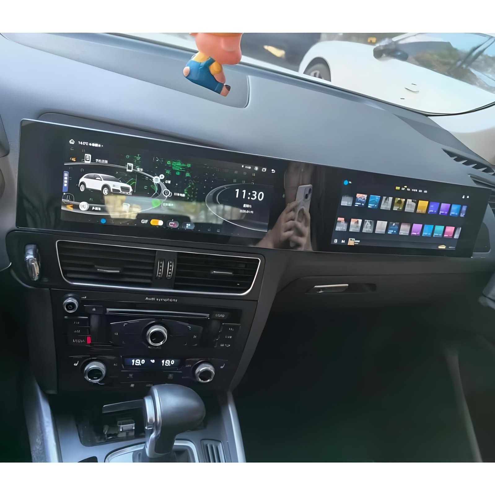 Dual Screen For Audi Q5 2009-2017 Android Car Radio Stereo Carplay GPS Video