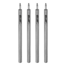 4Pcs Hollow Round Hole Punch 1.5mm Alloy Steel Leather Hole Punch Set