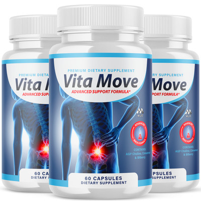 (3 Pack) Vita Move Capsules Joint Health Support Formula Vitamove 180 Capsules