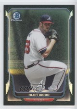 2014 Bowman Chrome Black Static Refractor 8/35 Alex Wood #107 3v0