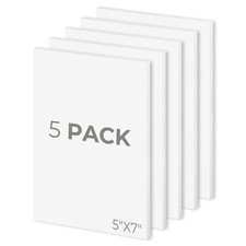 5 Pack Foam Boards 5x7 Inch 1/8 Thick Acid Free White Core Mounting Craft Sheet