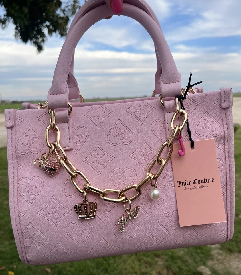 NWT JUICY COUTURE TOP NOTCH MINI TOTE CROSSBODY BAG LIGHT PINK CHRISTMAS GIFT - Image 2 of 4