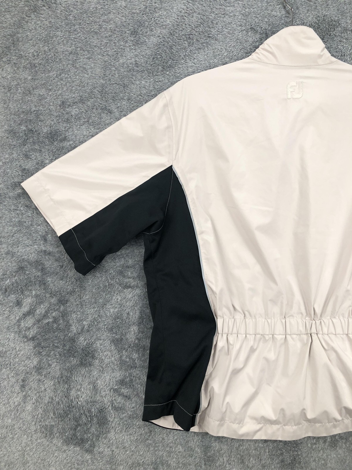 FootJoy DryJoys Jacket Womens Medium Waterproof Windshirt Golf Black White M