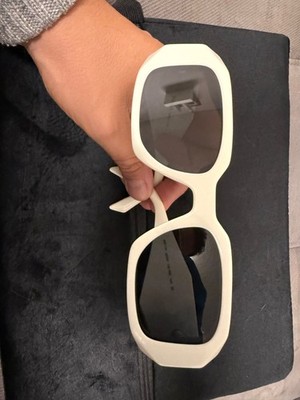 Prada Symbole Sonnenbrille/ Sunglasses (Modell PR 17WS) White