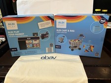 ALDI PLAY Food Market  ALDI Cart  Bag Building Bricks SET NEW SEALED