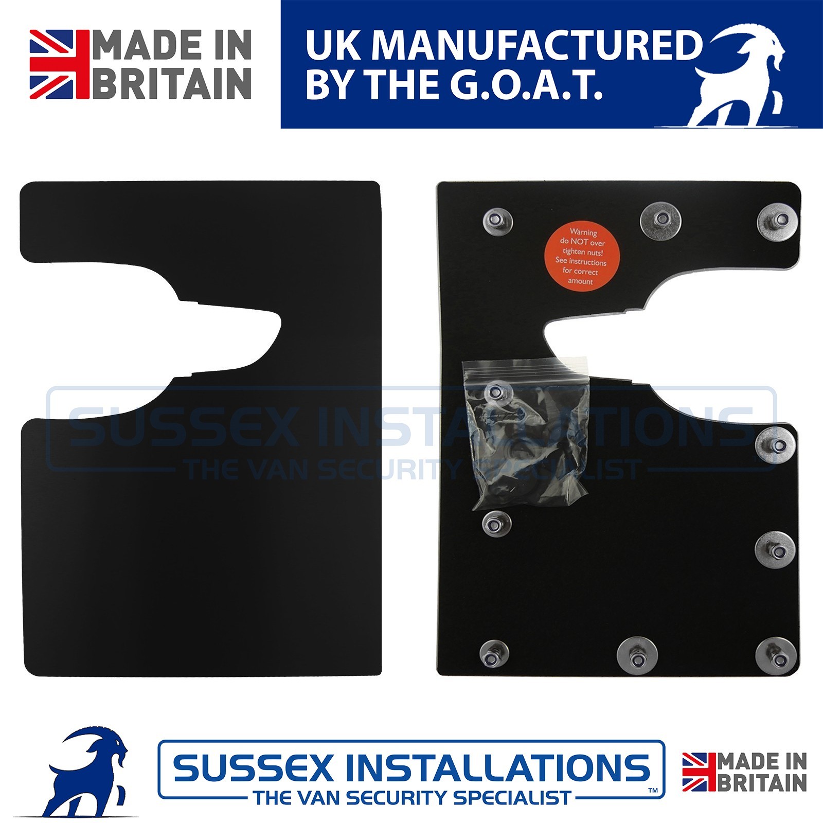 Security Shield For Berlingo Partner Proace City Combo Doblo Rear Black