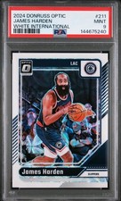 2024 JAMES HARDEN PSA 9 PANINI DONRUSS OPTIC WHITE LA CLIPPERS CAVALIERS #d /15 