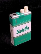Salem Cigarette Lighter with Fluid Still Lights Vintage R J Reynolds Tobacco Co