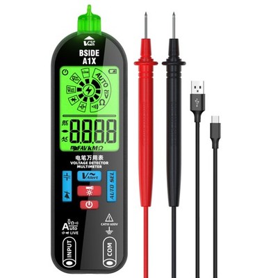 Digital Multimeter Tester AC DC Voltage, Measures Resistance, Capacitance, Diode