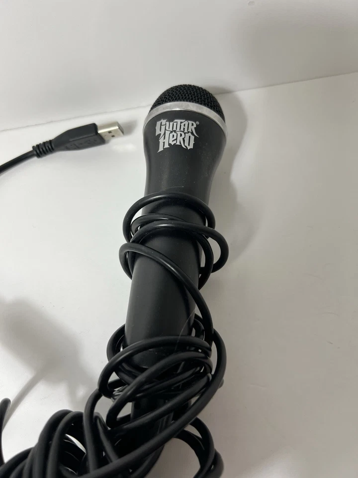 Guitar Hero USB Microphone E-UR20 Xbox 360 PS3 Wii Mic Red Octane Black - Image 2 of 3