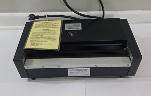 Jackson Hirsh Model 7200 Card Guard Laminator 115V 5.2A 12.5" Throat