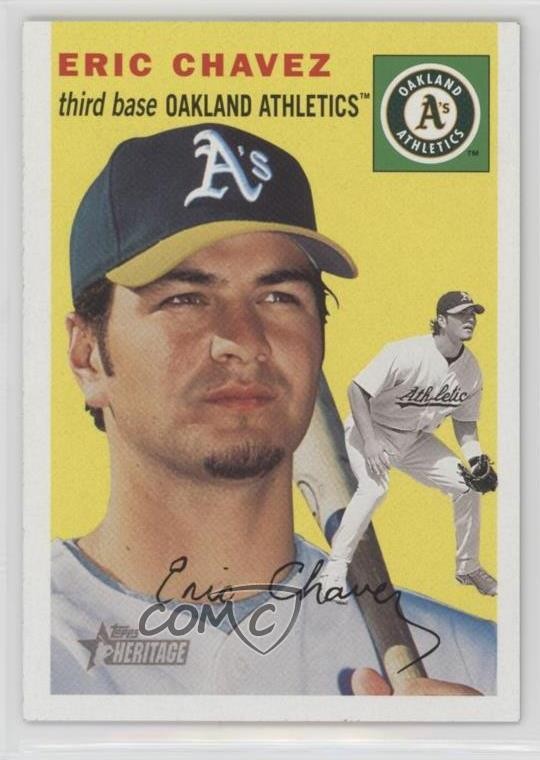 2003 Topps Heritage Eric Chavez #225 b3e